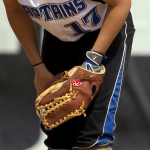 A softball player using the Rawlings Liberty Advanced glove